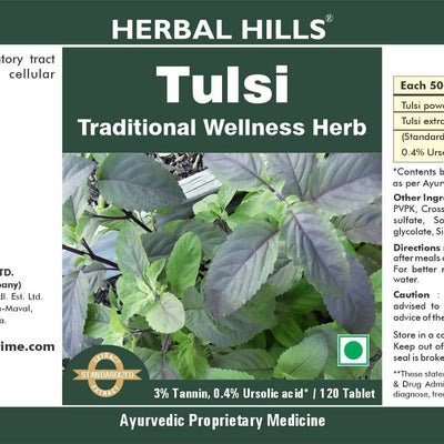 Herbal Hills Tulsi Traditional Wellness Herb Tablets