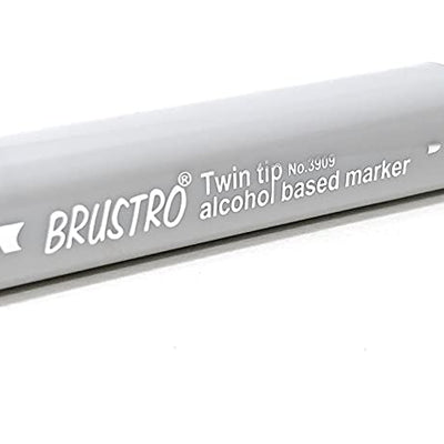 Brustro Twin Tip Alcohol Based Marker Cool Grey II 4