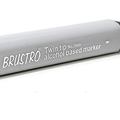 Brustro Twin Tip Alcohol Based Marker Cool Grey II 6
