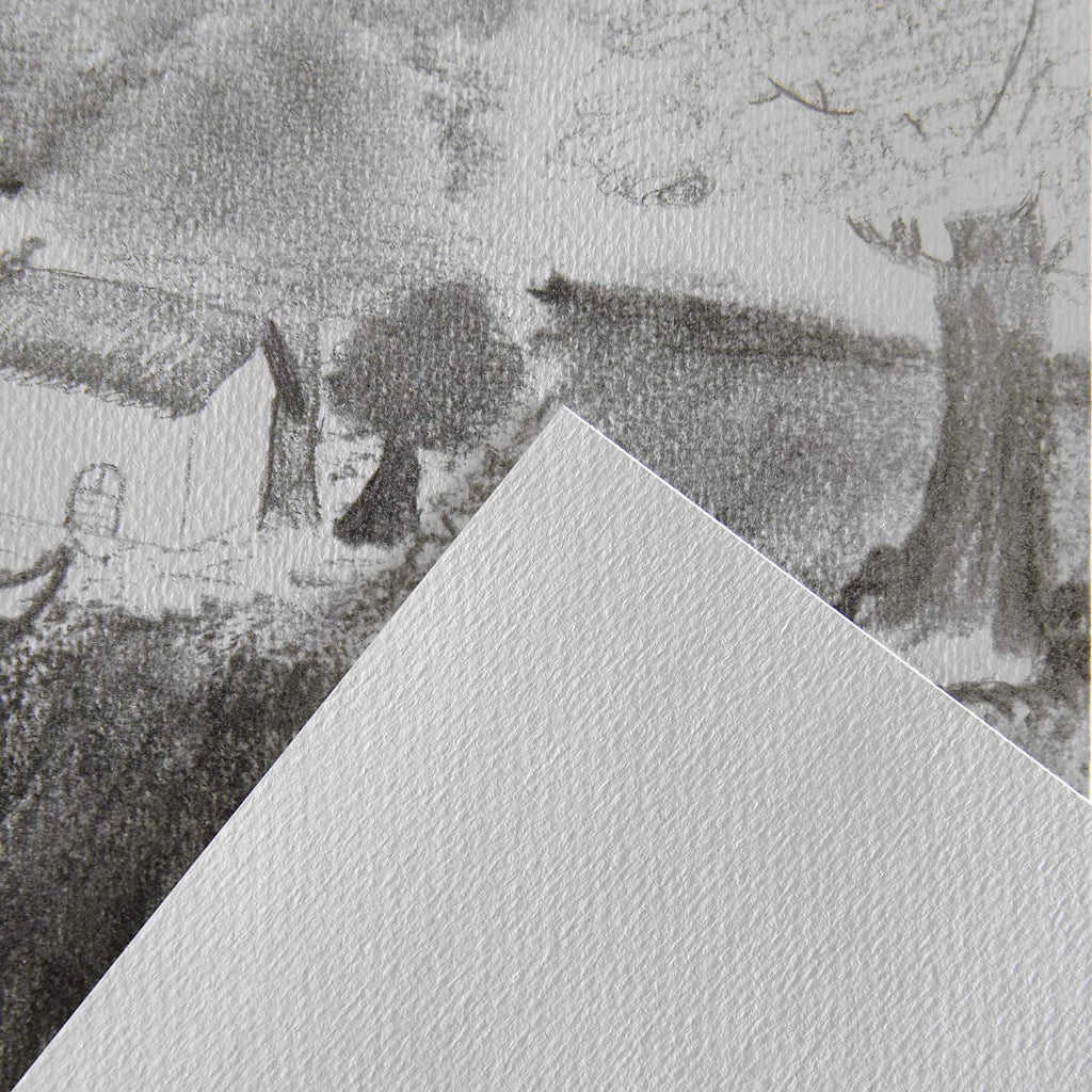 Canson Xl Recycled 160 Gsm Fine Honeycomb Grain A5 Paper Spiral Pad(White- 25 Sheets)