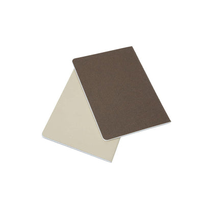 Canson Inspiration 96 Gsm Light Grain A6 Hardbound Books (Pack Of 2- Tobacco & Oyster- 24 Sheets)
