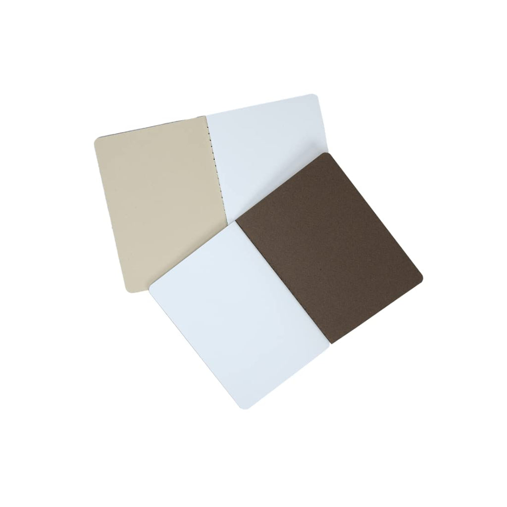 Canson Inspiration 96 Gsm Light Grain A6 Hardbound Books (Pack Of 2- Tobacco & Oyster- 24 Sheets)
