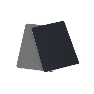 Canson Inspiration 96 Gsm Light Grain A5 Hardbound Books (Pack Of 2- Black & Dark Grey- 30 Sheets)