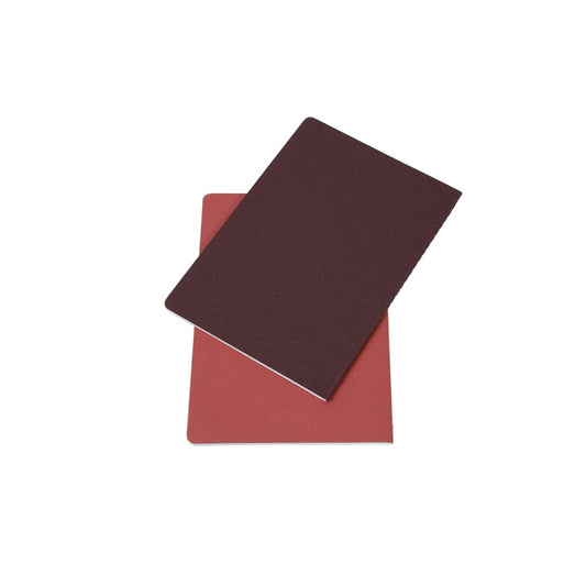Canson Inspiration 96 Gsm Light Grain A5 Hardbound Books (Pack Of 2- Winelees & Red Earth- 30 Sheets)