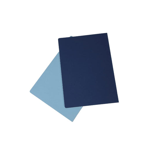 Canson Inspiration 96 Gsm Light Grain A4 Hardbound Books (Pack Of 2- Indigo Blue & Light Blue- 36 Sheets)