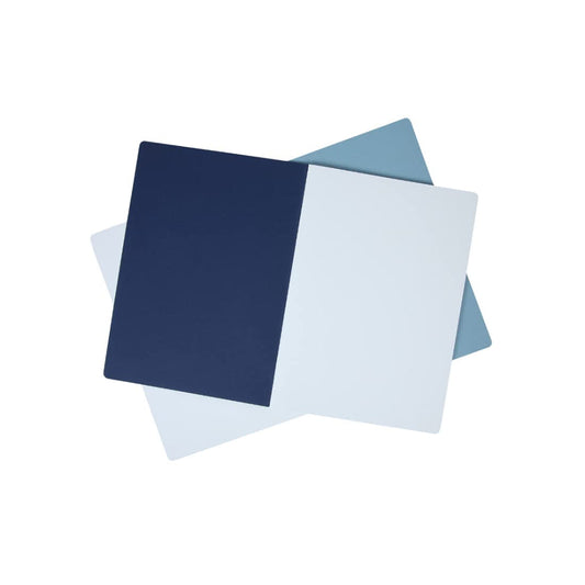 Canson Inspiration 96 Gsm Light Grain A4 Hardbound Books (Pack Of 2- Indigo Blue & Light Blue- 36 Sheets)