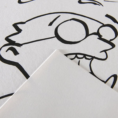 Canson Illustration 250 Gsm Smooth Texture A4 Drawing Paper Pad (White- 12 Sheets)