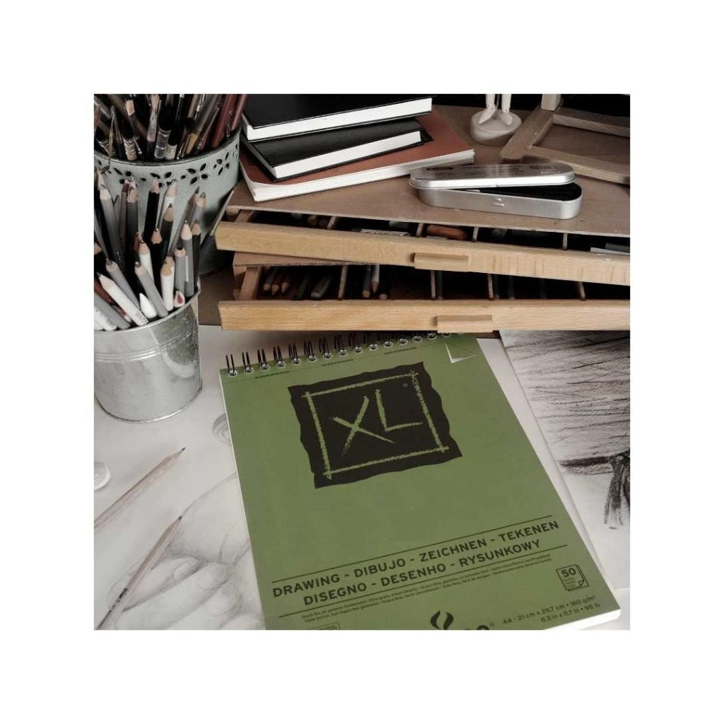 Canson Xl Recycled 160 Gsm A4 Album Of 50 Honeycomb Texture Sheets