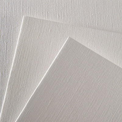 Canson Fine Arts Folder 24 X 32 Cm Natural White Canvas Grain 290 Gsm Figueras Drawing Paper (6 Sheets)