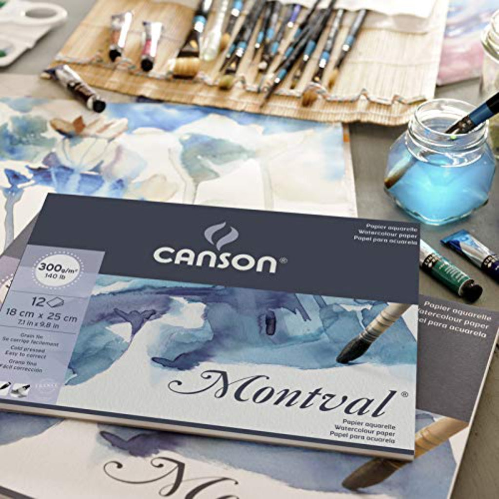 Canson Montval 300 Gsm A4 Pack Of 10 Fine Grain Sheets