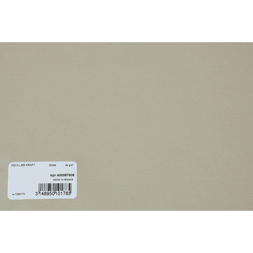 Canson Xl Kraft 90 Gsm Laid 50 X 65 Cm Paper Sheets(White- 25 Sheets)