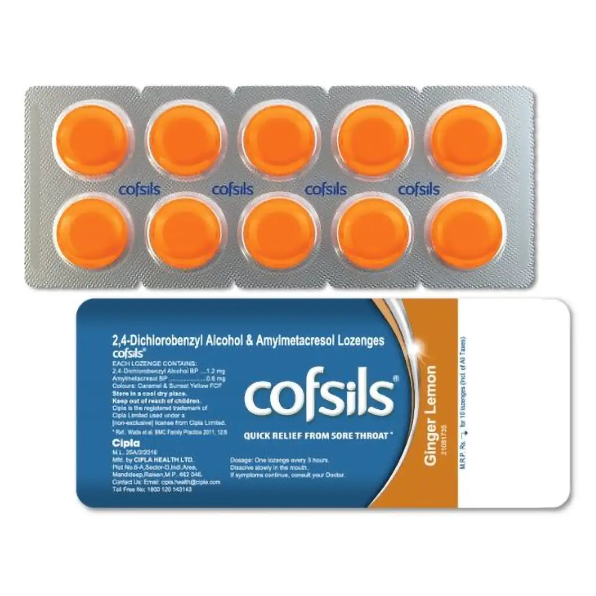 Cofsils Lozenges - Strip of 10 lozenges
