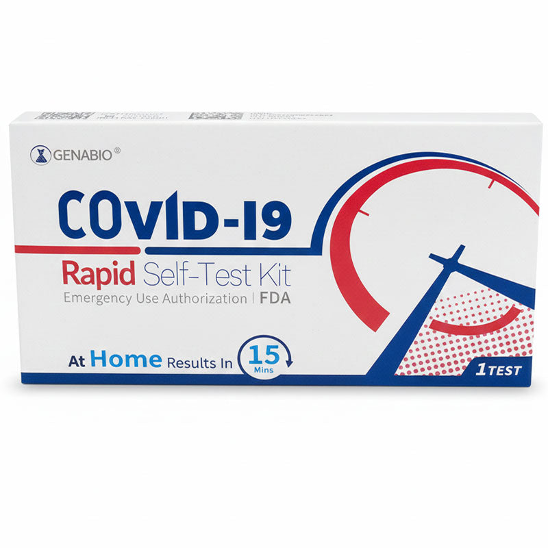 COVID-19 Rapid Self-Test Kit, 15 Minute Results, Nasal Swab Style