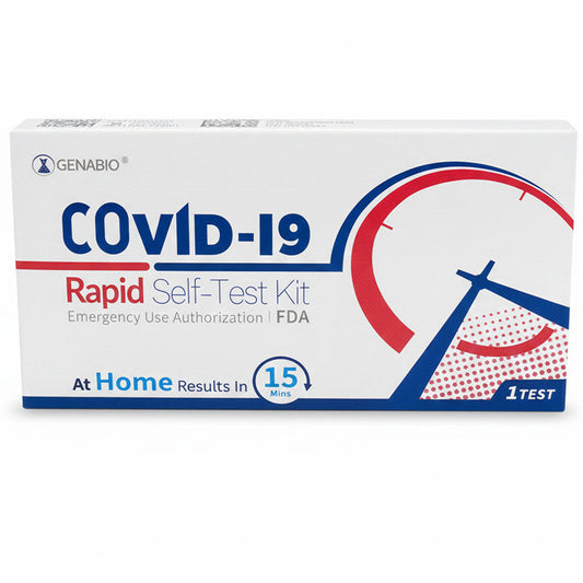 COVID-19 Rapid Self-Test Kit, 15 Minute Results, Nasal Swab Style