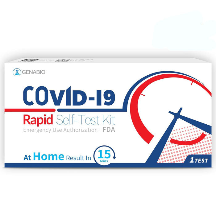 COVID-19 Rapid Self-Test Kit, 15 Minute Results, Nasal Swab Style