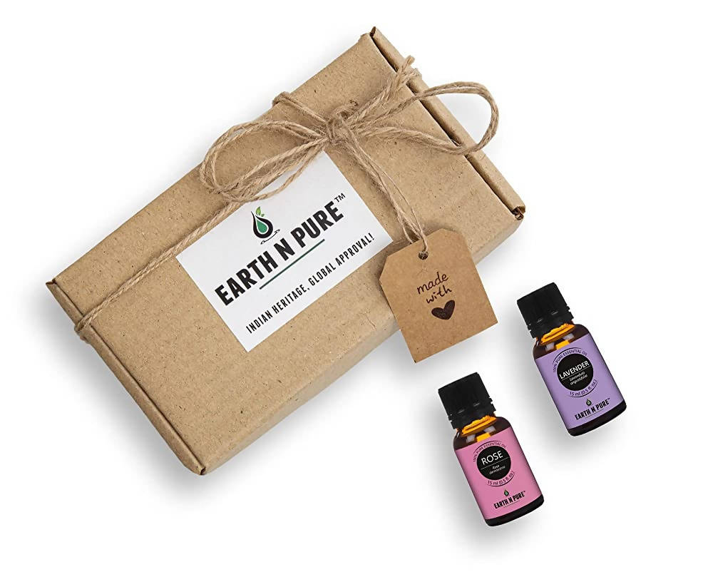 Earth N Pure Lavender & Rose Essential Oils