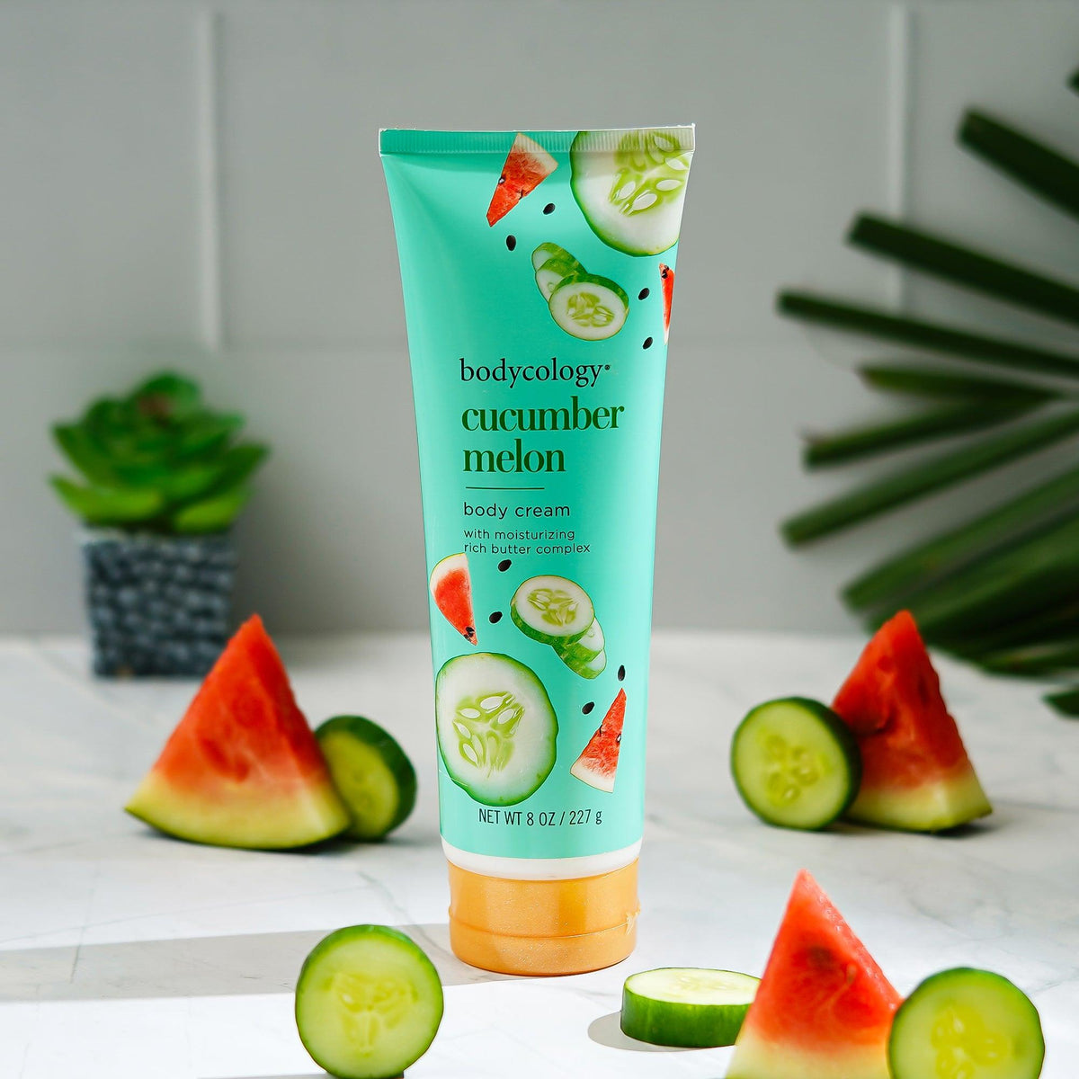 Bodycology Cucumber Melon Body Wash & Body Cream | Cleanse, Hydrates, Moisturizes & Lightweight | For Dehydrated, Dull & Dry Skin | Paraben & Phthalete Free, Cruelty Free - Combo of 2