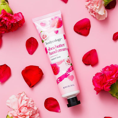 Bodycology Strawberry Cheesecake Body Cream & Sweet Love Hand Cream | Paraben & Phthalete Free, Cruelty Free - Combo of 2