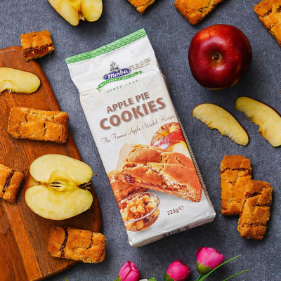 Apple Pie Patisserie Cookies, Gourmet Delight with Warm Spices & Sweet Apples, 225g