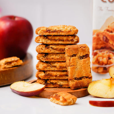 Apple Pie Patisserie Cookies, Gourmet Delight with Warm Spices & Sweet Apples, 225g