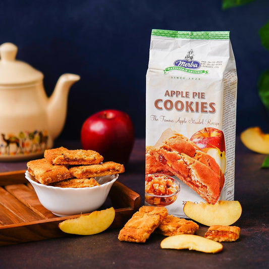 Apple Pie Patisserie Cookies, Gourmet Delight with Warm Spices & Sweet Apples, 225g