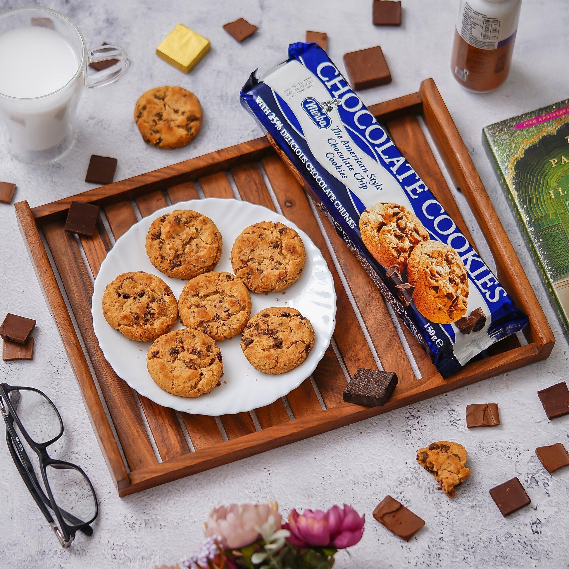 Chocolate Cookies, with 25% Chocolate Chunks, 150g