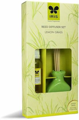 IRIS REED DIFFUSER SET LEMON GRASS ( HOME FRAGRANCES )