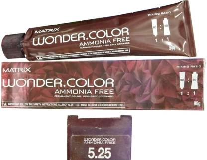 matrix wonder colour 5.25  lihgt brown with iridescent mahogany