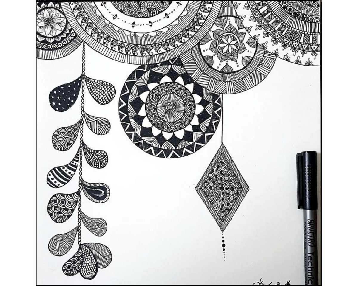 BRUSTRO Technical Pen Assorted Pack of 9 with Artist Sketch Book 110 GSM A5 Wiro Journal (156 Pages)