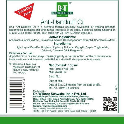 Boericke & Tafel Anti-Dandruff Oil