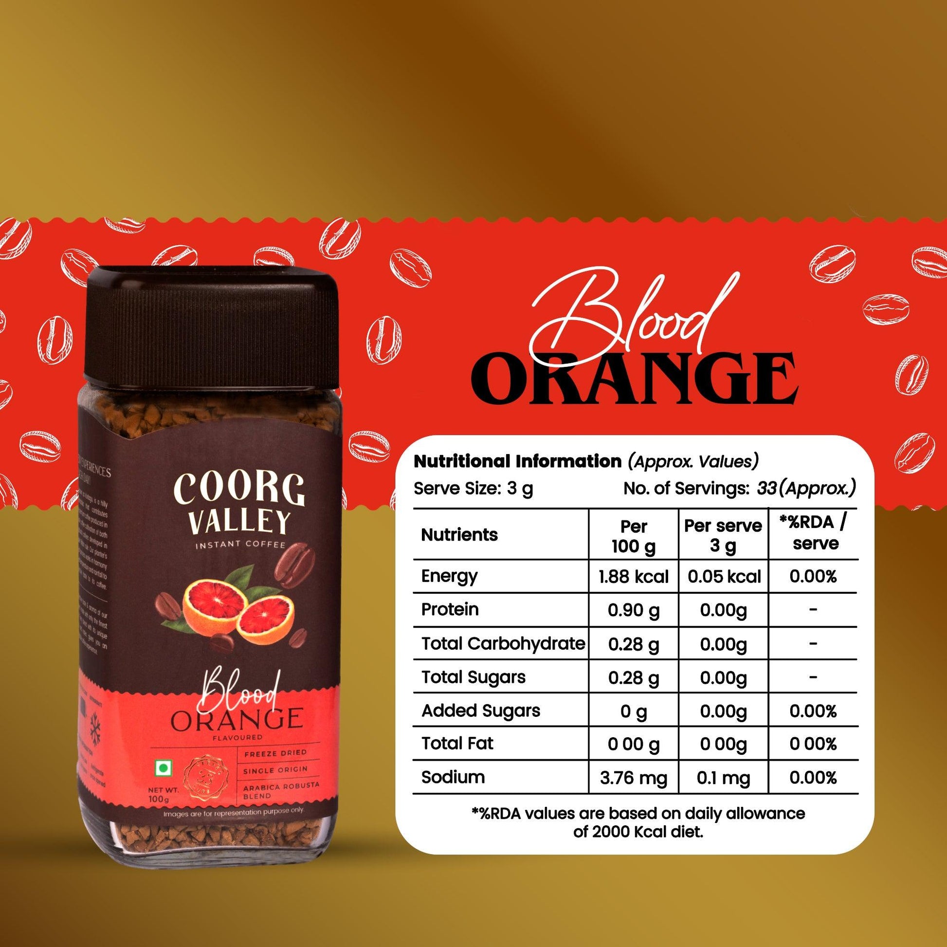 Blood Orange Instant Coffee | 100g