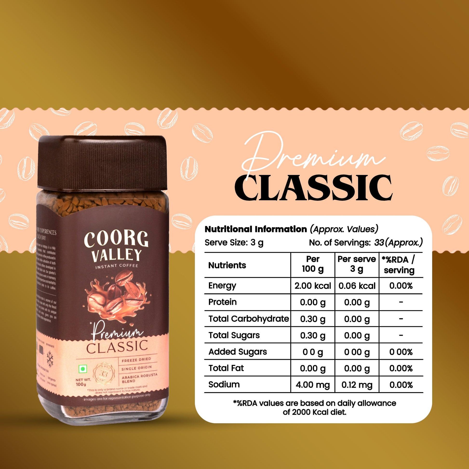 Premium Classic Instant Coffee | 100g