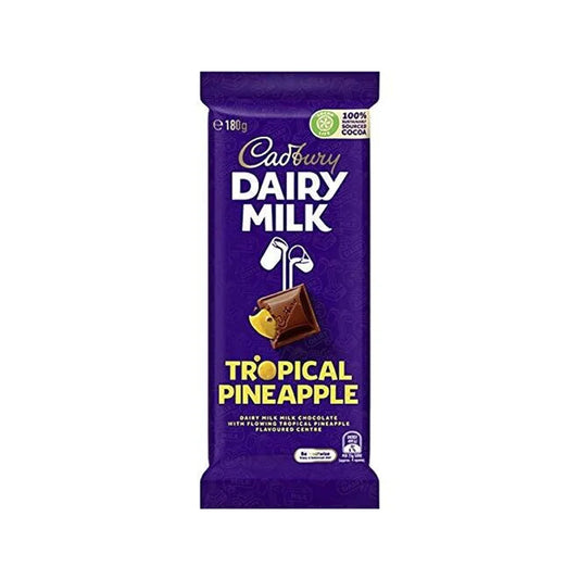 Cadbury Dairy Milk Tropical Pineapple Milk Chocolate, 180 g Bars