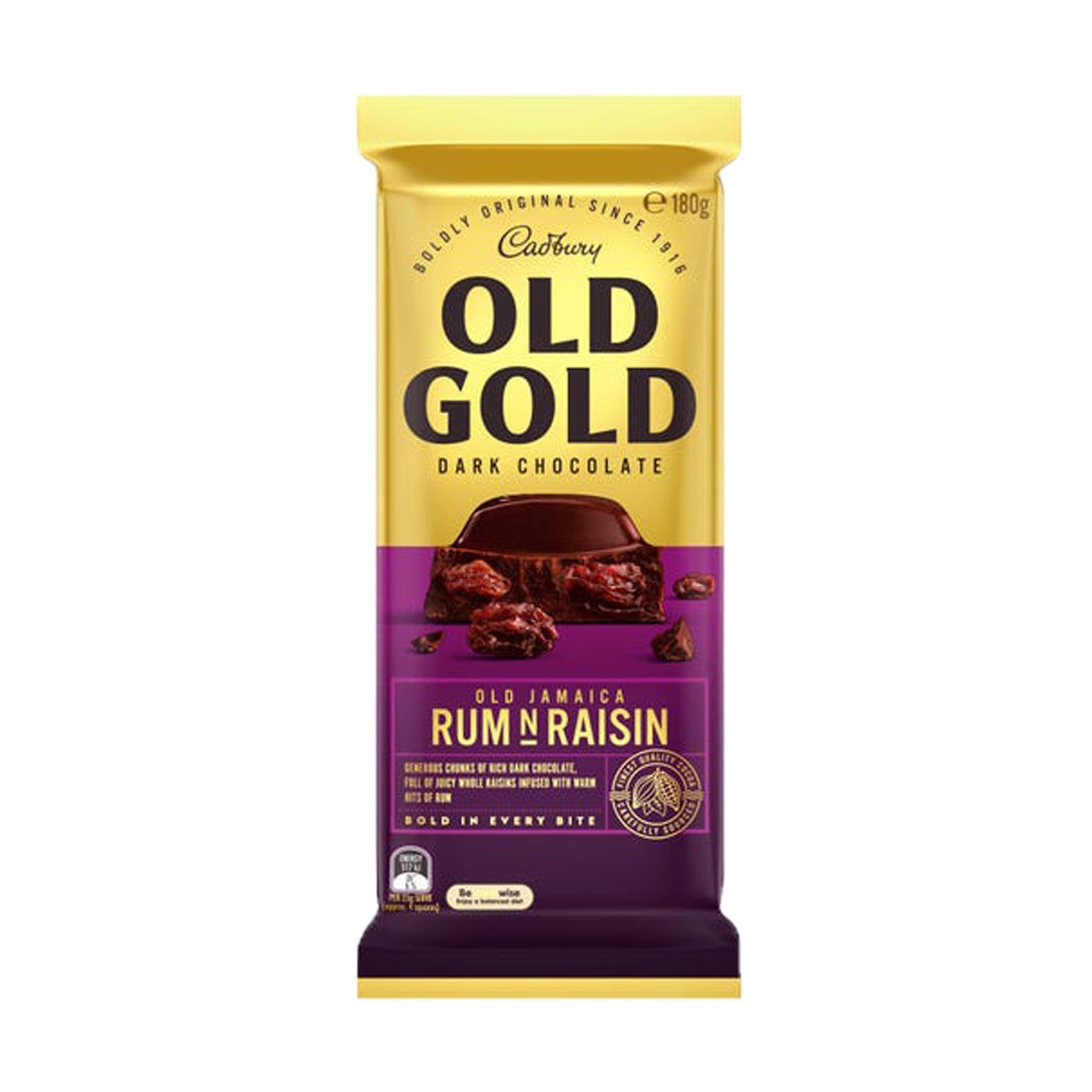 Cadbury Old Gold Rum N Raisin, 180g