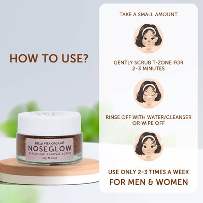 Bella Vita Organic Nose Glow Blackhead Removal Scrub