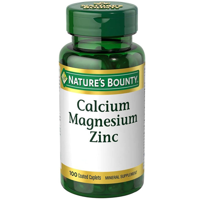 Calcium Magnesium Zinc with Vitamin D3 Tablets by Nature's Bounty 100 Count
