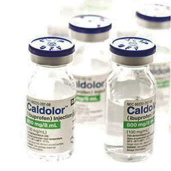Caldolor (Ibuprofen) for Injection 800 mg/8 mL vials (100 mg/mL) 25/tray (Rx)