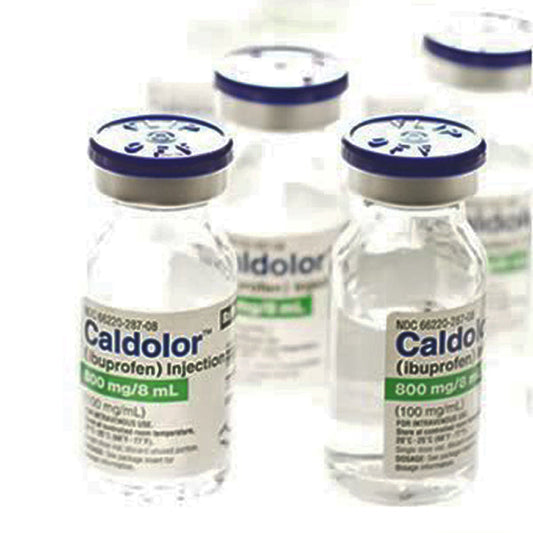 Caldolor (Ibuprofen) for Injection 800 mg/8 mL vials (100 mg/mL) 25/tray (Rx)