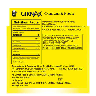 Girnar Camomile Infusion With Honey