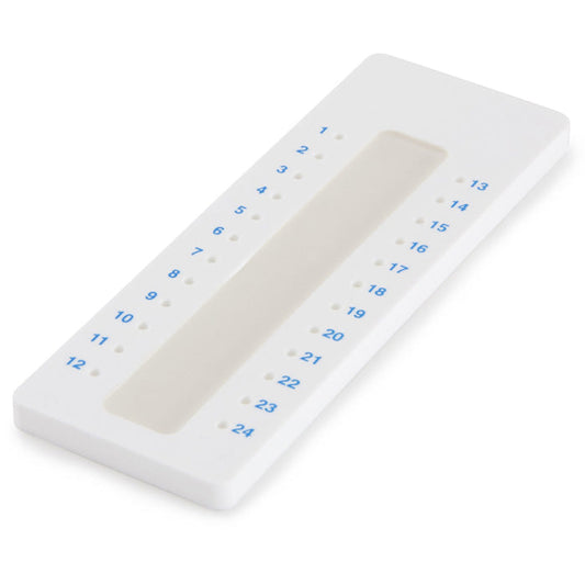Capillary Tube Holding Tray with 24 Numbered Places for Easy Patient Identification