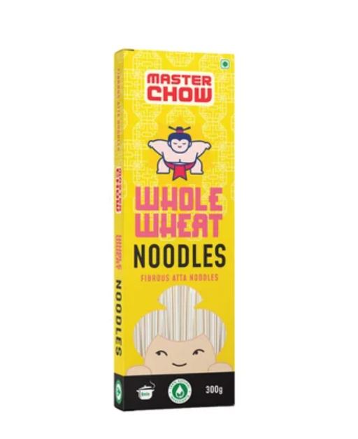 MasterChow Healthy Whole Wheat Noodles (Thin Cut, with 100% Atta) - 300GM