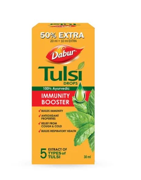Dabur 100% Ayurvedic Immunity Booster Tulsi Drops - 30ML