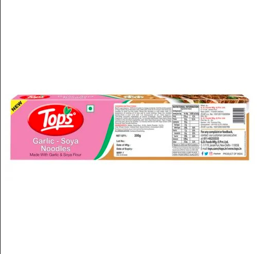 Tops Garlic Soya Noodles, 200gm