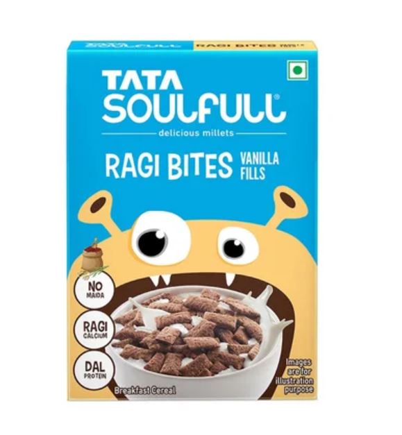 Tata Soulfull Vanilla Fills Ragi Bites Cereal - 250GM