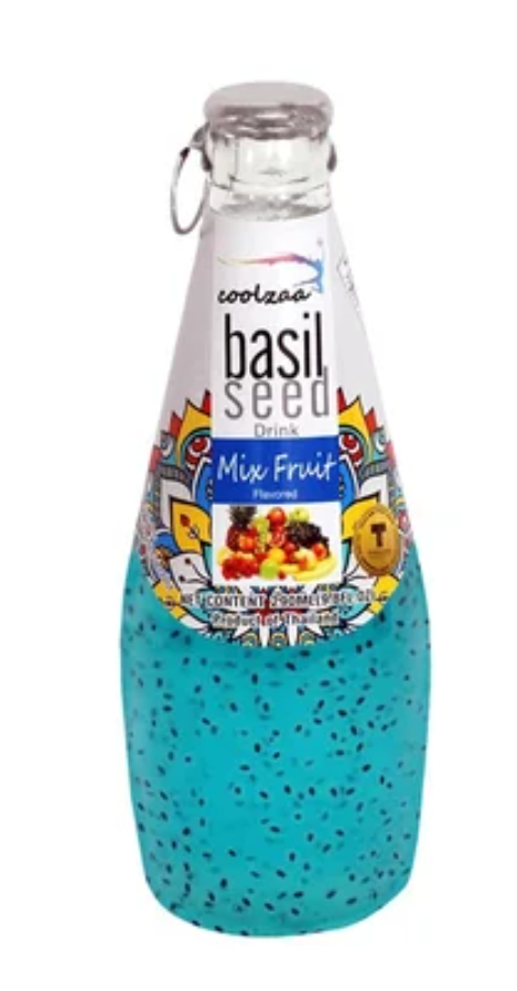 Coolzaa Mix Fruit Basil Seed Drink, 290ML