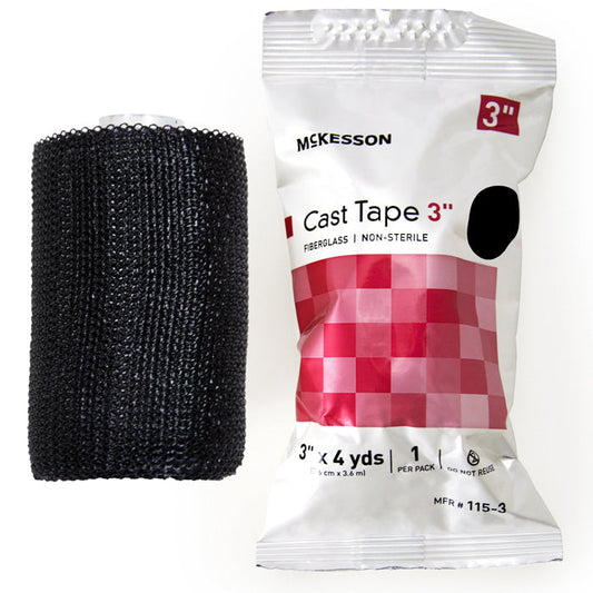 Cast Tape 3 inch x 12 Foot, Fiberglass, Water-Activated Resin (Box of 10)