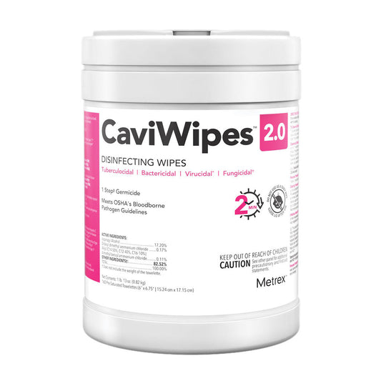 CaviWipes 2.0 Surface Disinfectant Wipes, Premoistened 160 Count