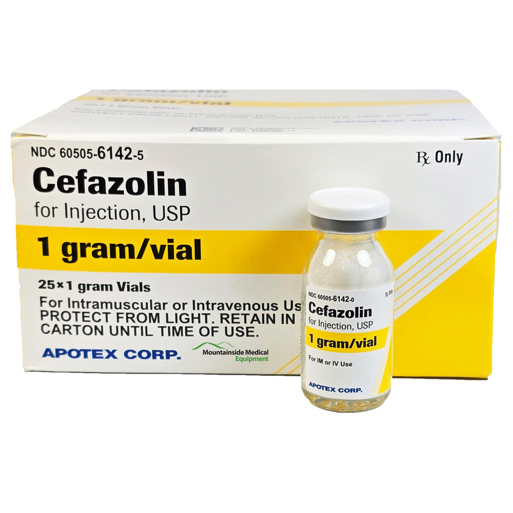 Cefazolin Sodium for Injection 1 gram Powder Vials by Apotex 25/Pack (Rx)