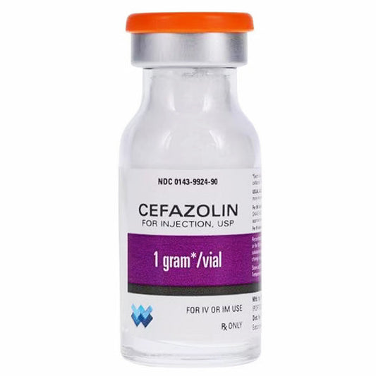 Cefazolin Sodium for Injection 1 gram Powder Vials by Hikma 25/Pack (RX)