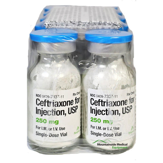 Ceftriaxone Sodium Injection 250 mg 1 mL Vials, 10 Pack by Pfizer (Rx)